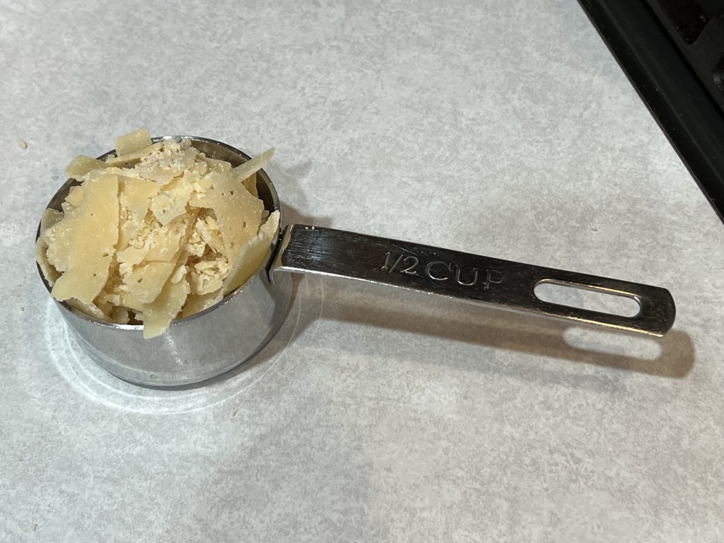 1/2 cup of parmesan cheese