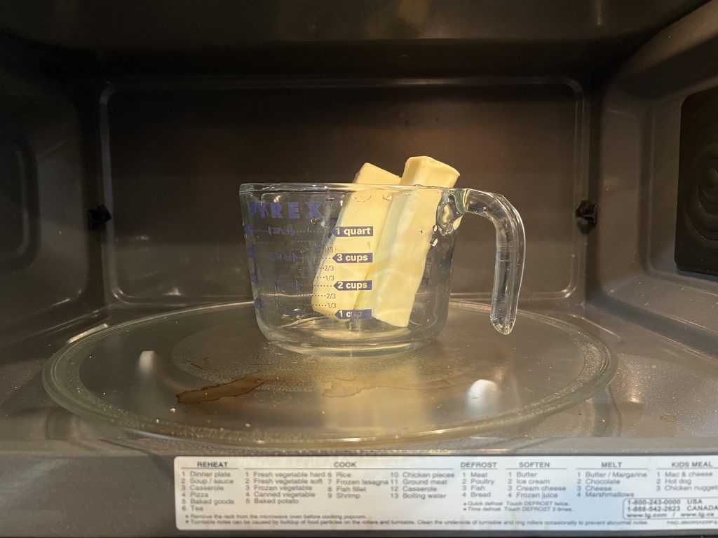 Butter in measuring cup