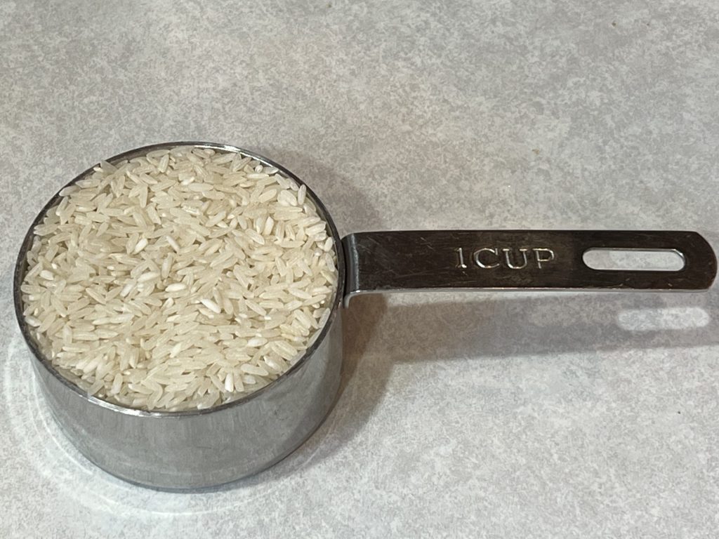 1 cup of rice
