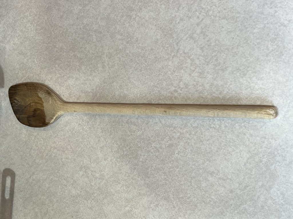 wooden spoon for stirring rice