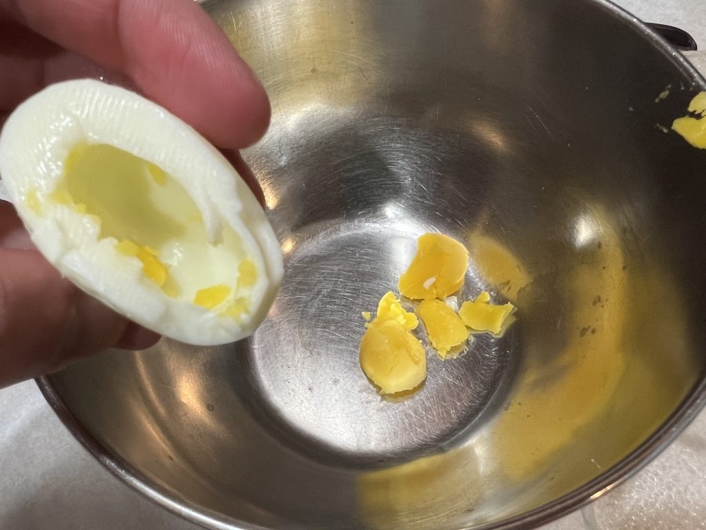 empty egg white