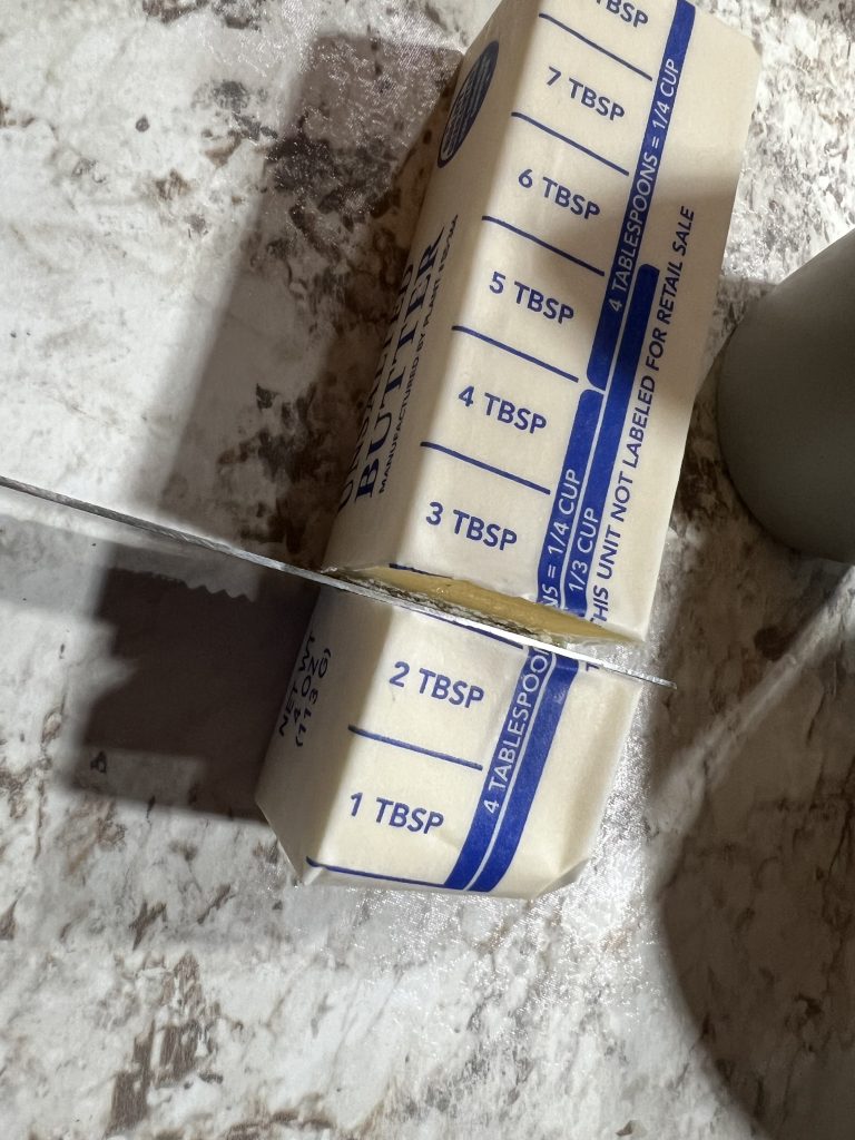 measuring butter out
